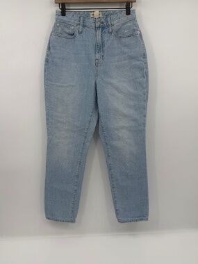 Madewell The Curvy Perfect Vintage Jeans Women 26 Blue Light Wash Tapered Denim
